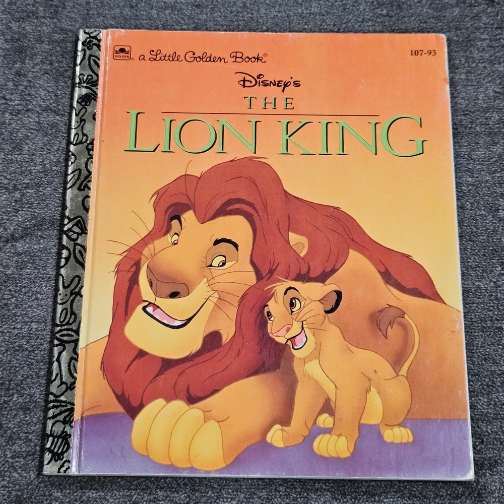 Disney The Lion King Little Golden‎ Book 1994 Hardcover by Justine Korman